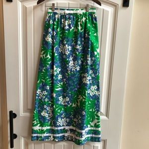 Handmade Sewn Vintage Maxi Skirt Bright Colors XS? S?